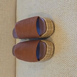 Free People Harbor Raffia Flatform Sandal